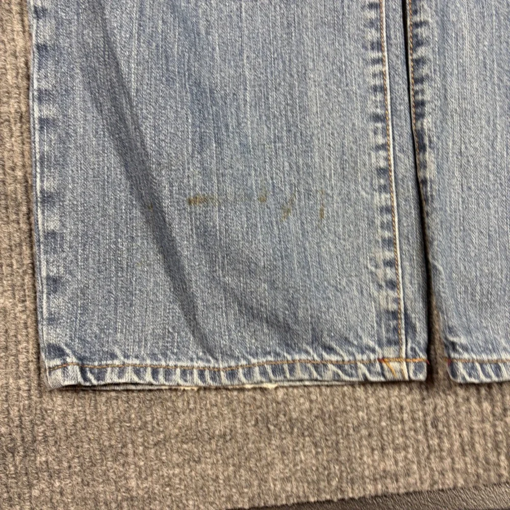 Old Navy Mens Blue Denim Straight Leg Jeans Size 36x32 Light Wash Cotton